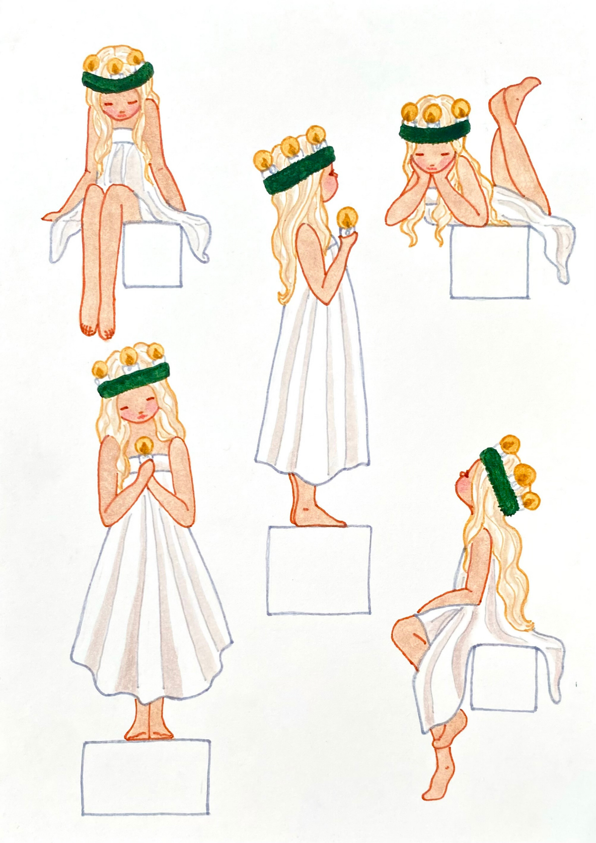 Lucia girls | Papercraft