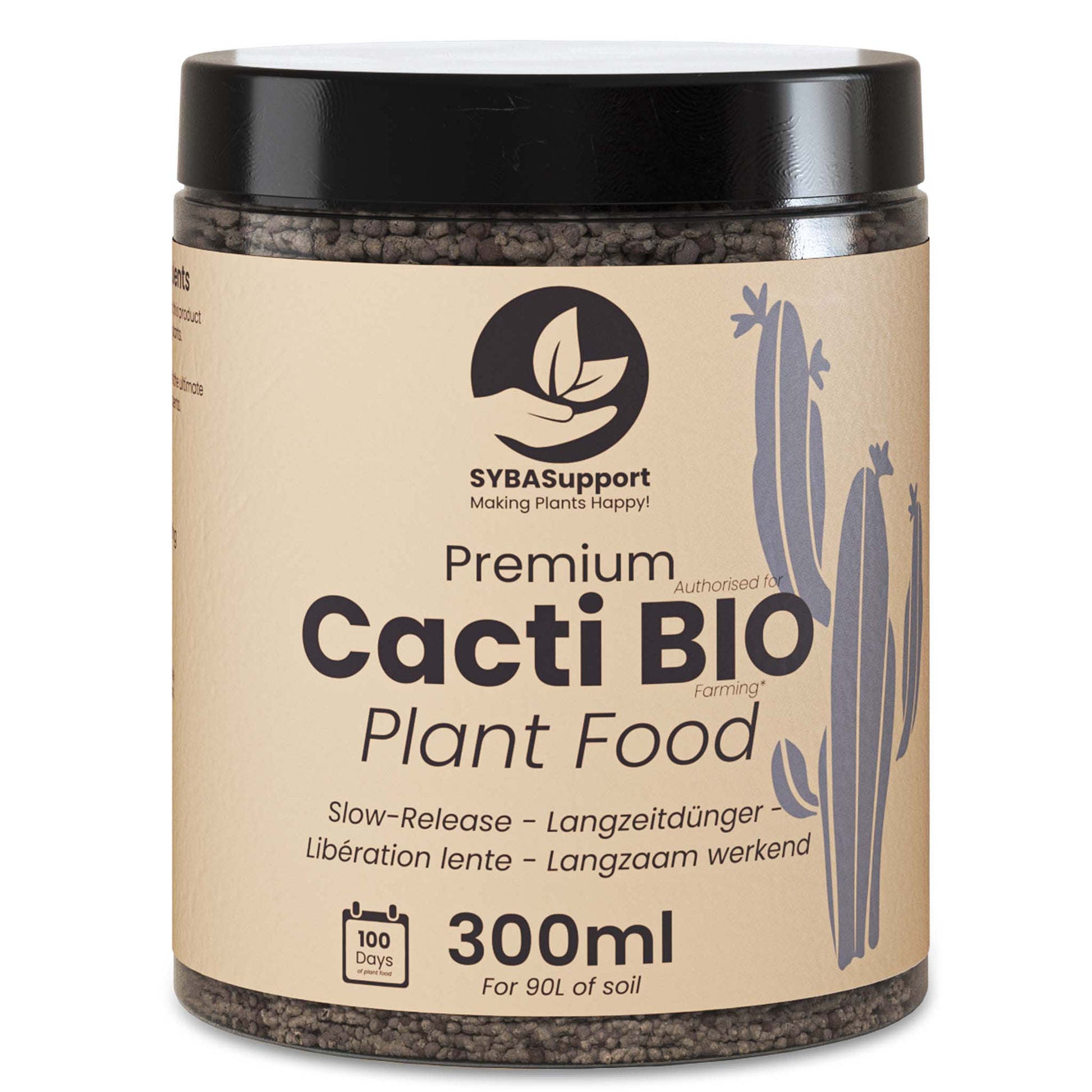 Bøtte økologisk kaktusgødning. Langtidsvirkende granulater