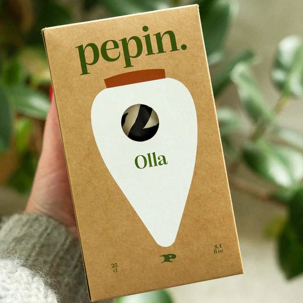 Ferievander eller Olla med zebrastriber i sin kasse