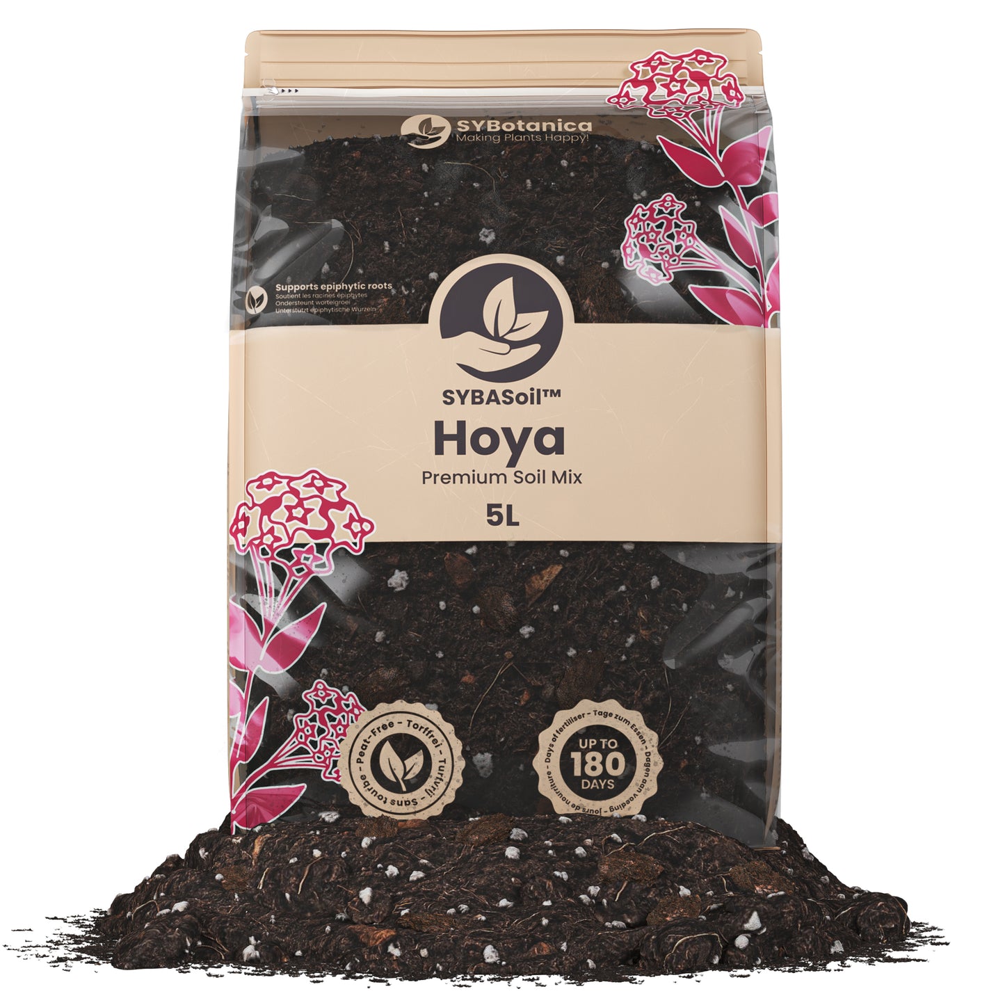 Pose med specialjord til Hoya planter